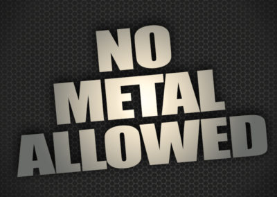 Typography - No Metal Allowed
